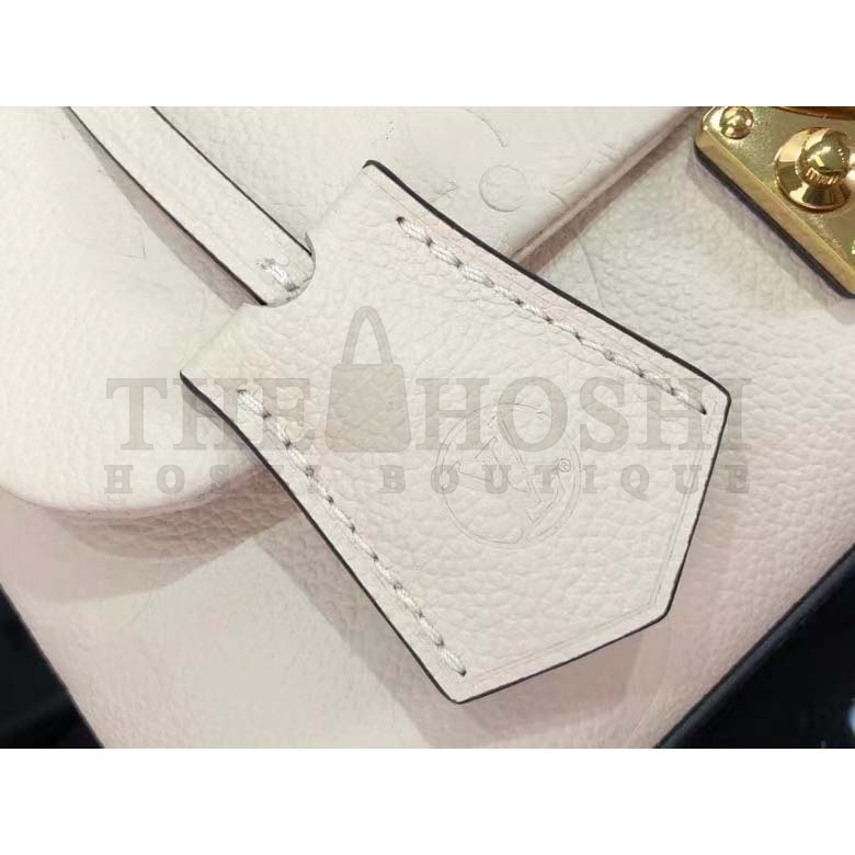 L0vis Vvtt0n LV Women Madeleine BB Handbag Crème Beige Embossed Grained Cowhide Master Quality