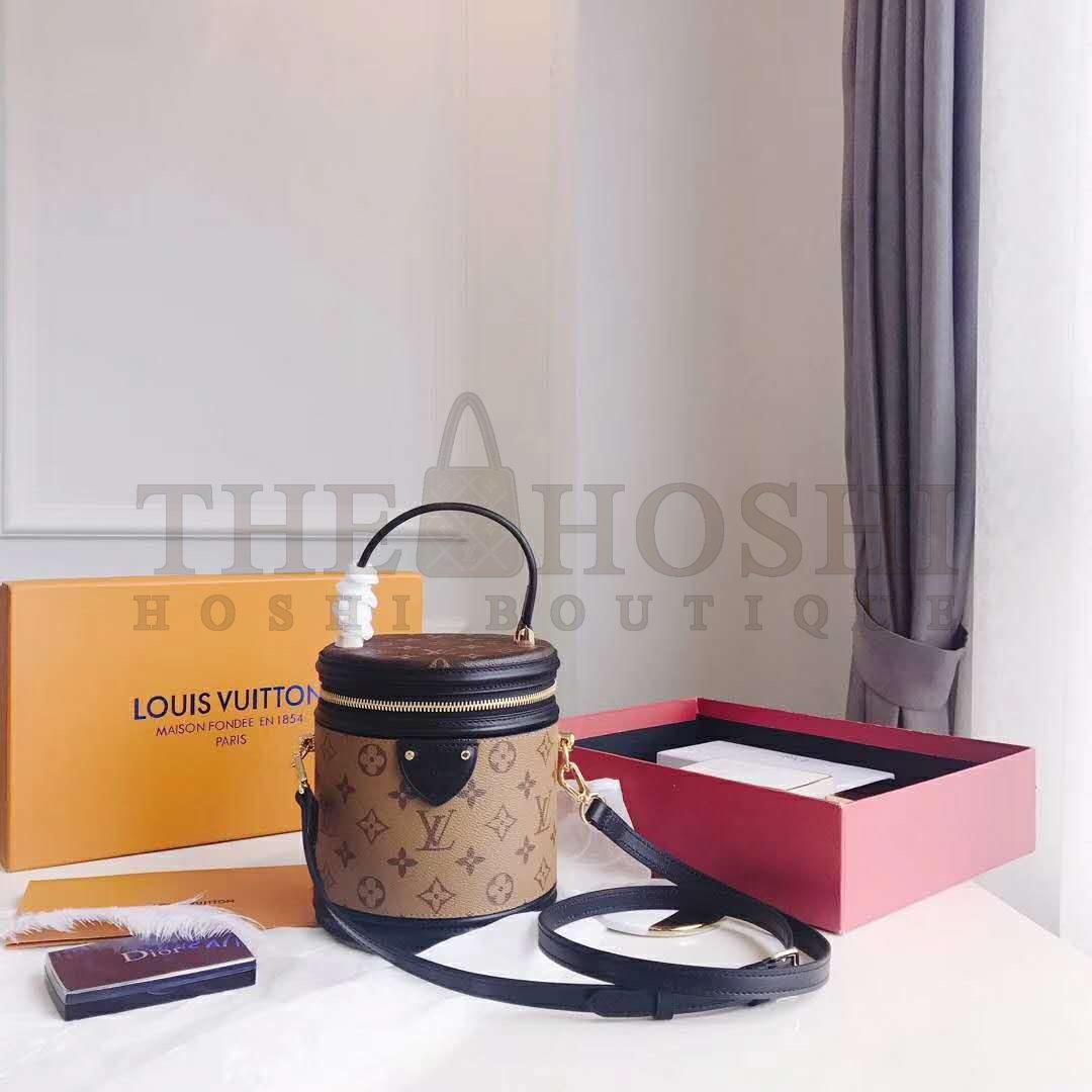 L0vis Vvtt0n LV Women Cannes Handbag in Monogram and Monogram Reverse Coated Canvas Master Quality