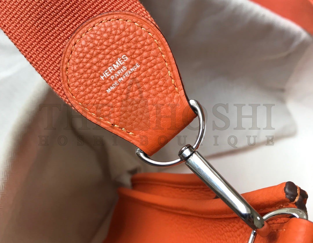 H**me5 Evelyne III 29 Bag In Orange Clemence Leather Master Quality