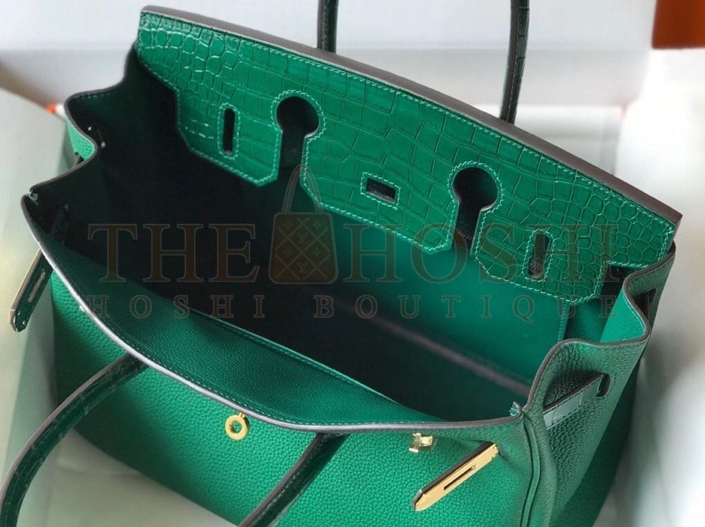 H**me5 Touch Birkin 30cm Limited Edition Green Bag Master Quality