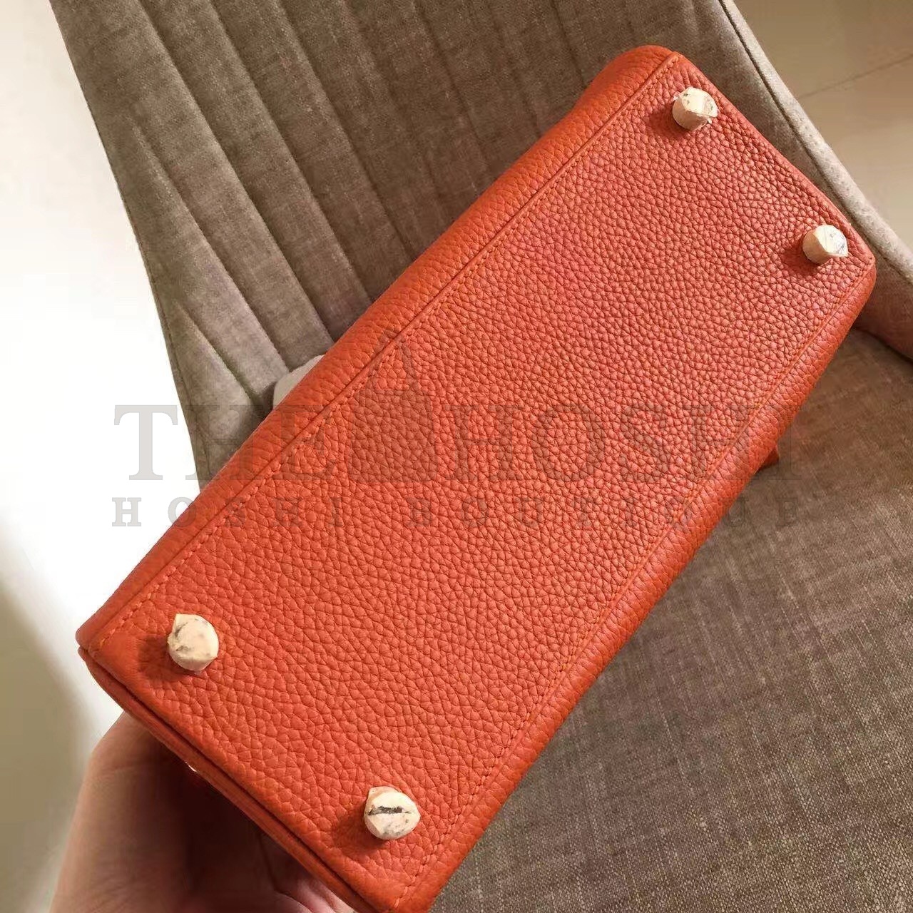 H**me5 Orange Clemence Kelly Retourne 32cm Handmade Bag Master Quality