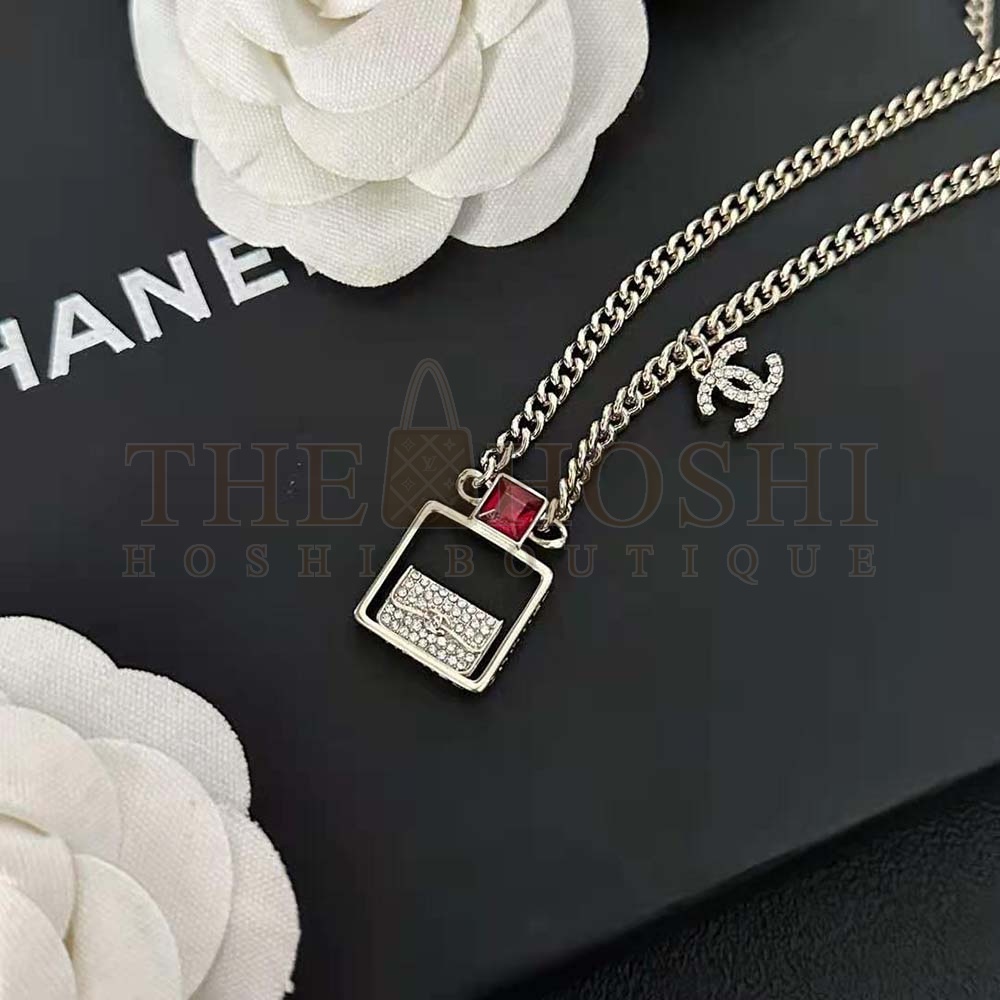 Ch**el Women Pendant Necklace in Metal and Strass Master Quality