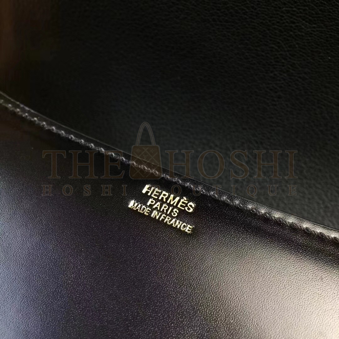 H**me5 Black Constance MM 24cm Box Leather Bag Master Quality