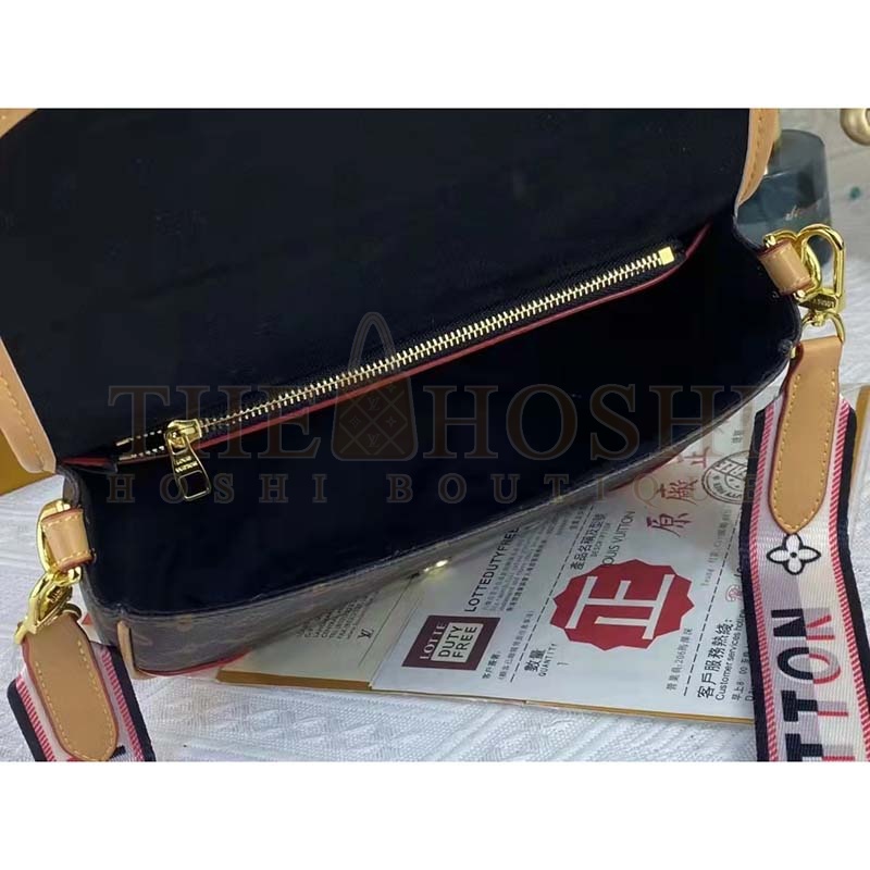 L0vis Vvtt0n LV Women Diane Satchel Brown Monogram Coated Canvas Textile Lining Master Quality