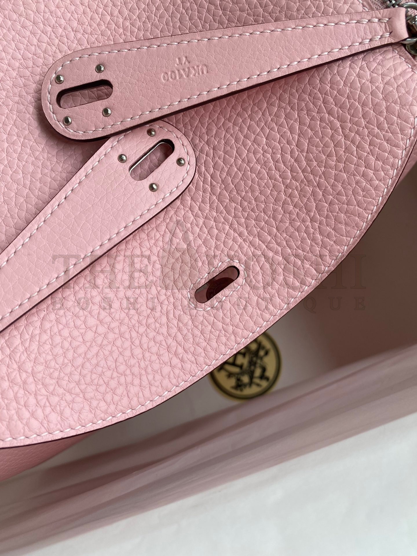 H**me5 Lindy 26 Handmade Bag In Rose Sakura Clemence Leather Master Quality