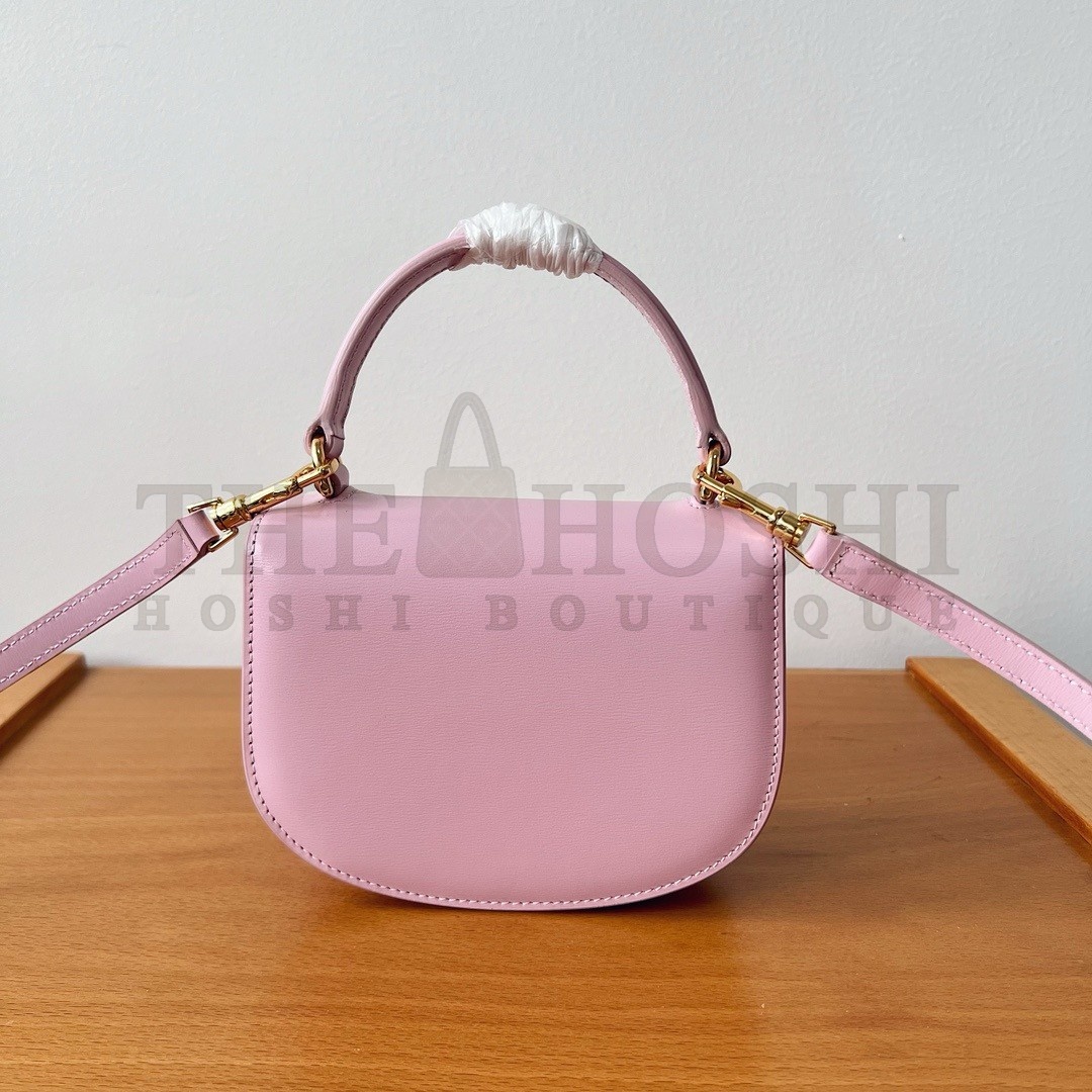 Ce1i*e Mini Besace Clea Bag in Petal Calfskin Master Quality