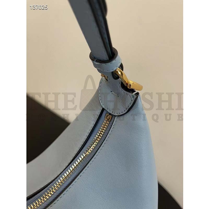 F**di Women FF F**digraphy Small Light Blue Leather Bag Master Quality