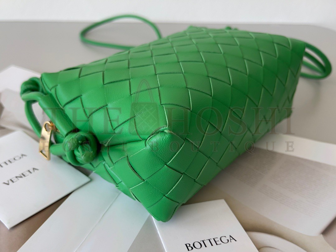 B0tt*ga Ven*ta Loop Mini Bag In Green Intrecciato Lambskin Master Quality