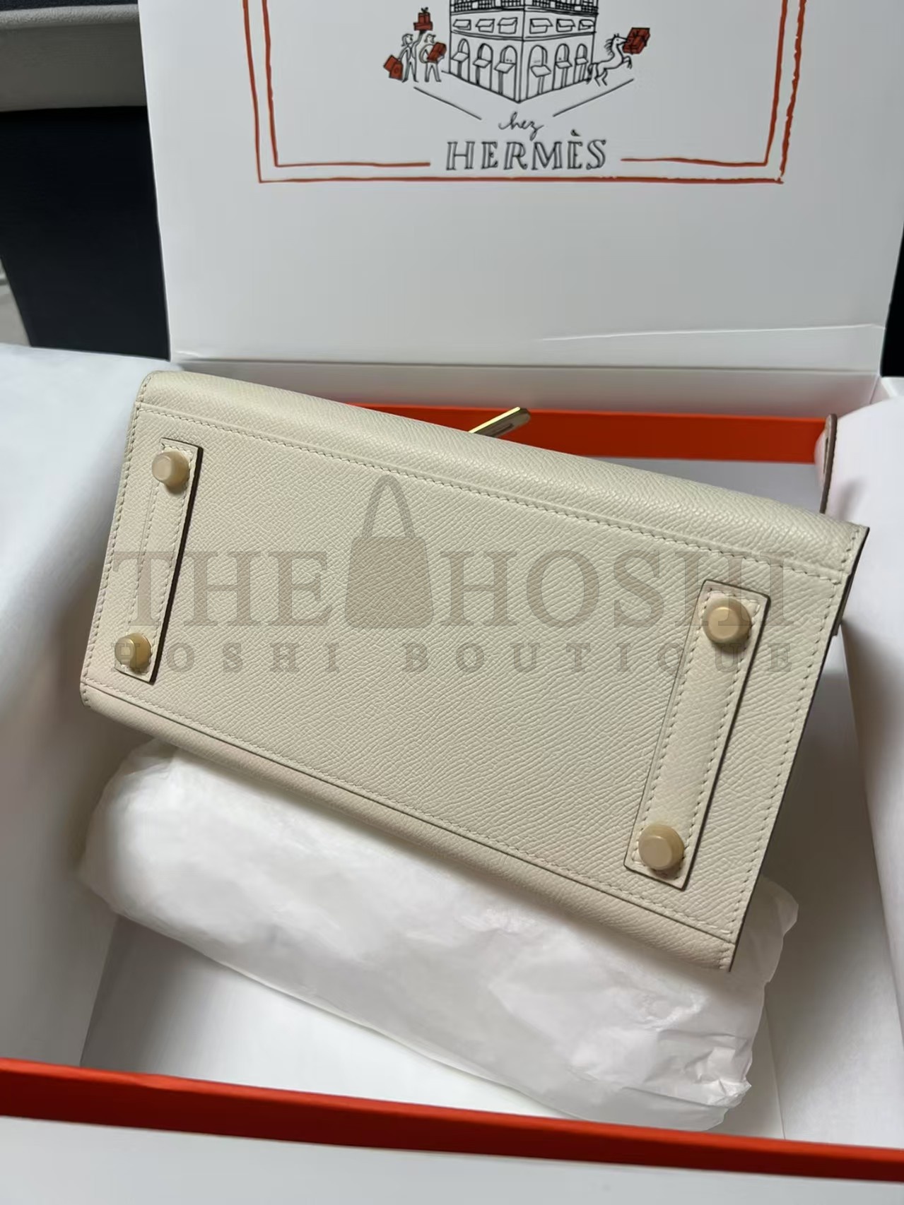 H**me5 Cream Birkin 25cm Epsom Handmade Bag Master Quality