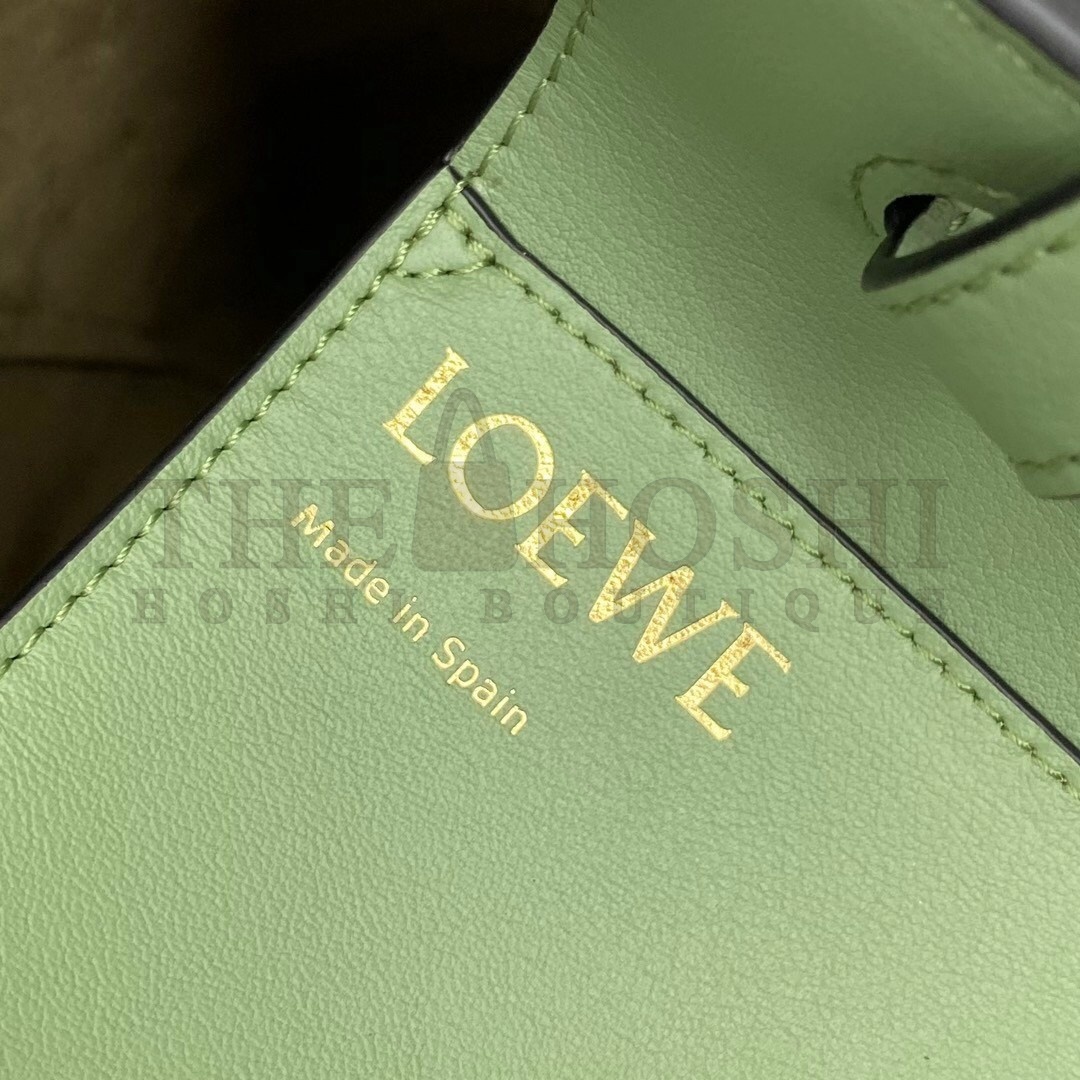 L0ew* Anagram Medium Tote Bag In Rosemary Calfskin Master Quality