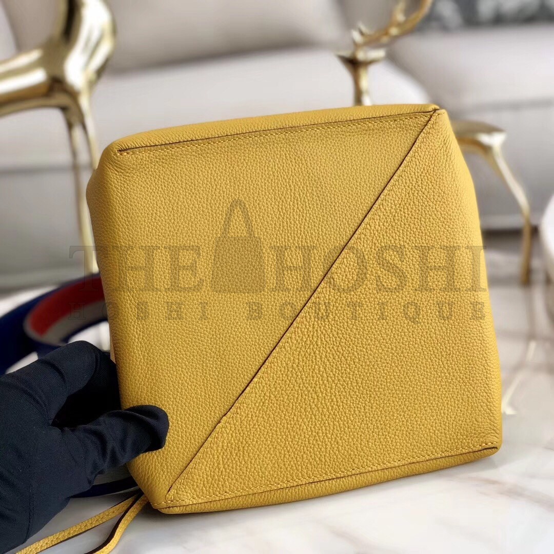 H**me5 Licol 17cm Bag In Yellow Evercolor Calfskin Master Quality