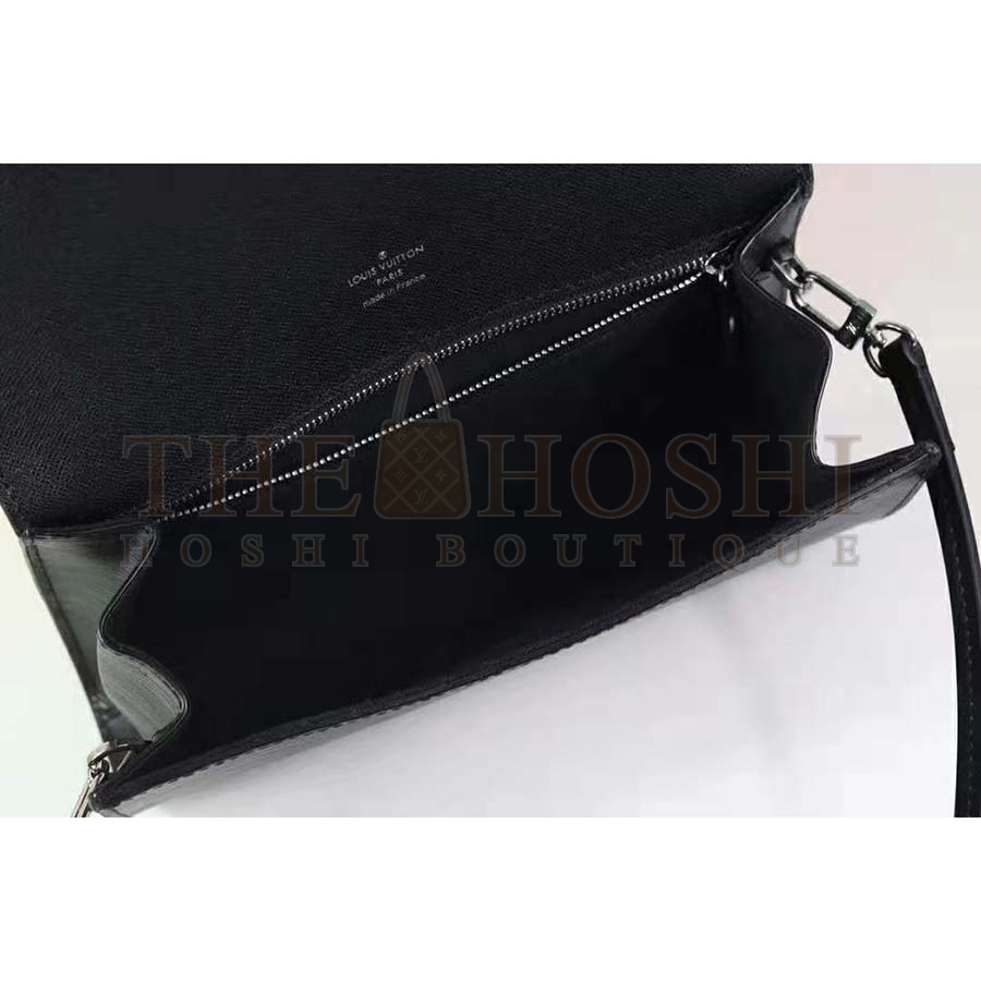 L0vis Vvtt0n LV Women Cléry Pochette Bag in Epi Grained Cowhide Leather-Black Master Quality