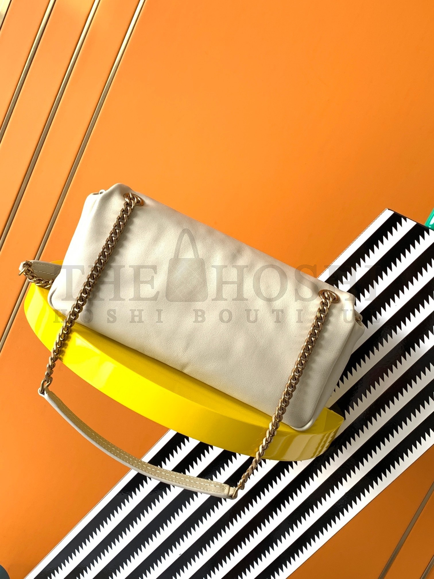 Sa1nt Lau*nt Calypso Shoulder Bag In White Lambskin Master Quality