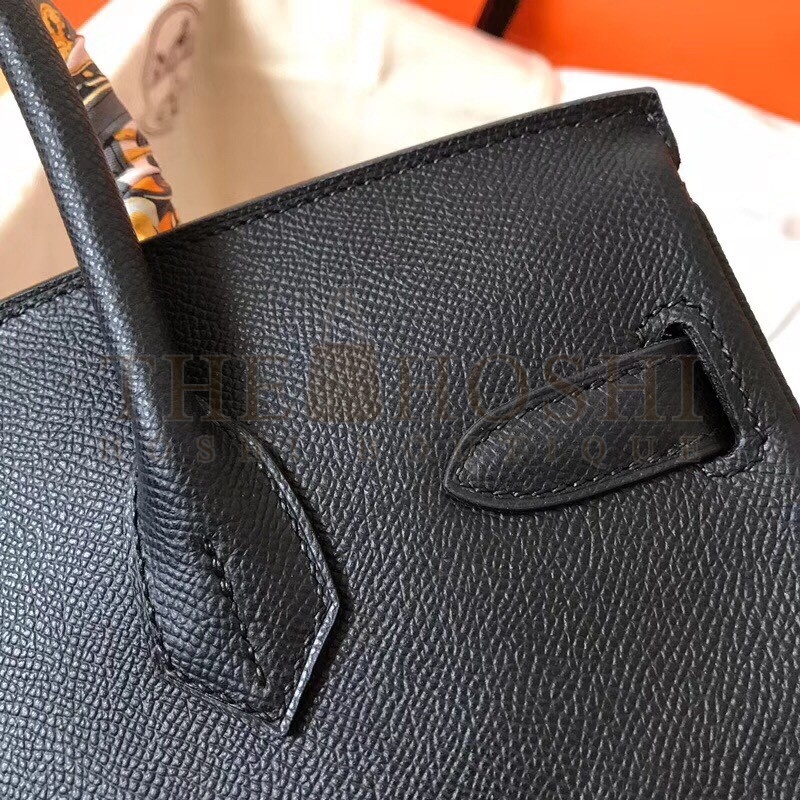 H**me5 Black Birkin 30cm Epsom Handmade Bag Master Quality