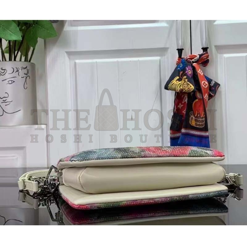 L0vis Vvtt0n LV Women Capucines BB Handbag Multicolor Satin Textile Crystals Lambskin Master Quality