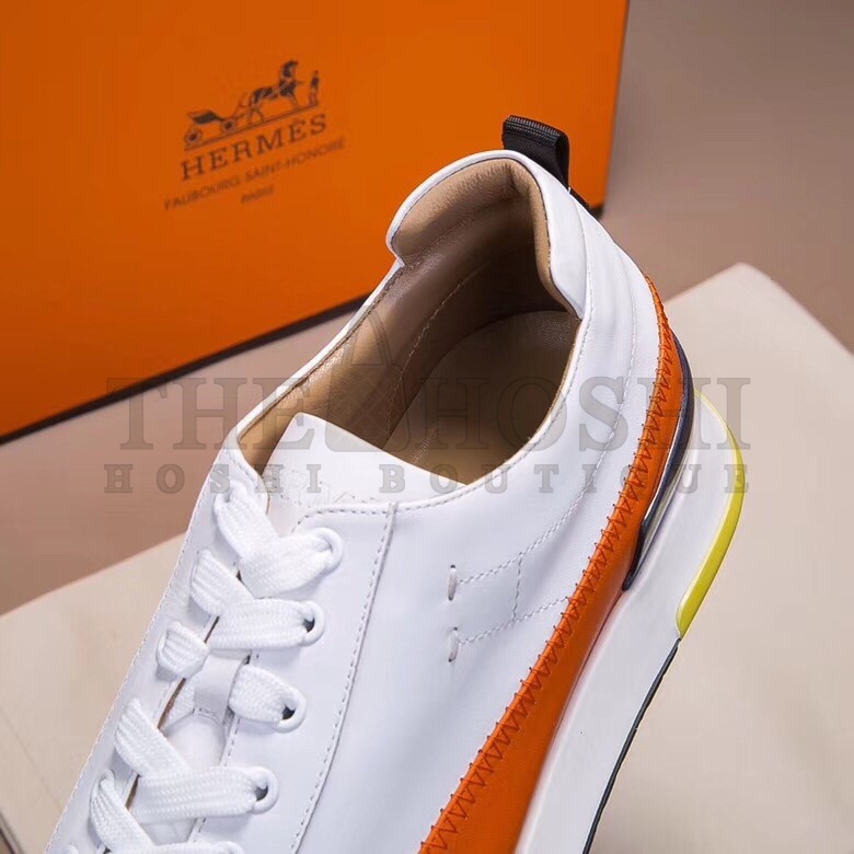 H**me5 White/Orange Rapid Sneakers Master Quality