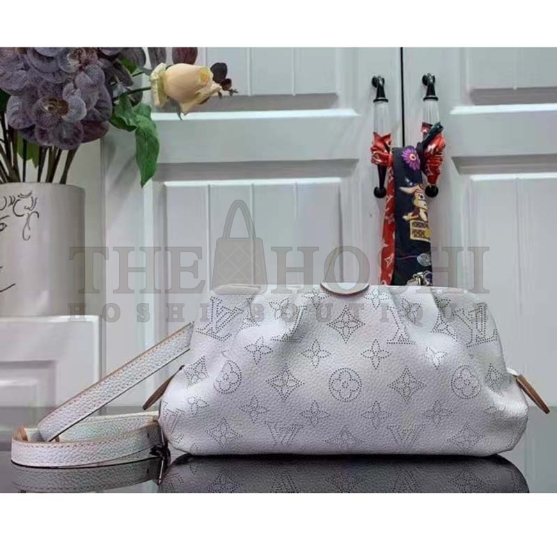 L0vis Vvtt0n LV Women Scala Mini Pouch Gris Souris Mahina Perforated Calf Leather Master Quality