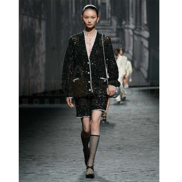 Ch**el Women CC Necklace Metal Glass Pearls Strass Silver Pearly White Crystal Master Quality