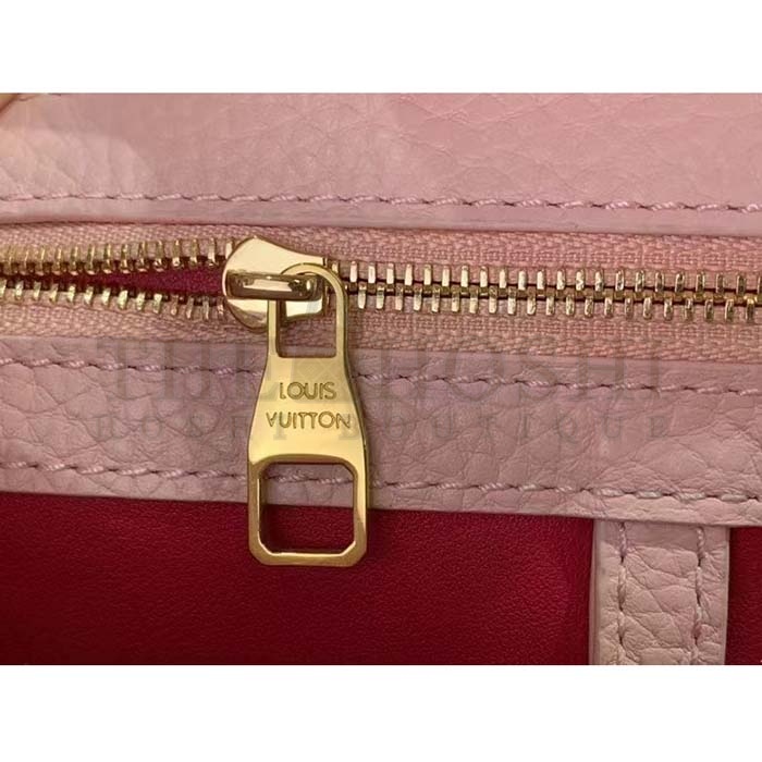 L0vis Vvtt0n LV Women Capucines BB Handbag Jasmine Pink Taurillon Leather Master Quality