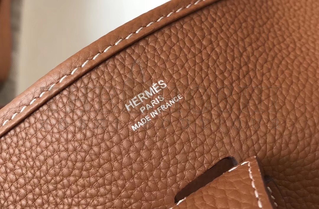 H**me5 Evelyne III 29 Bag In Gold Clemence Leather Master Quality