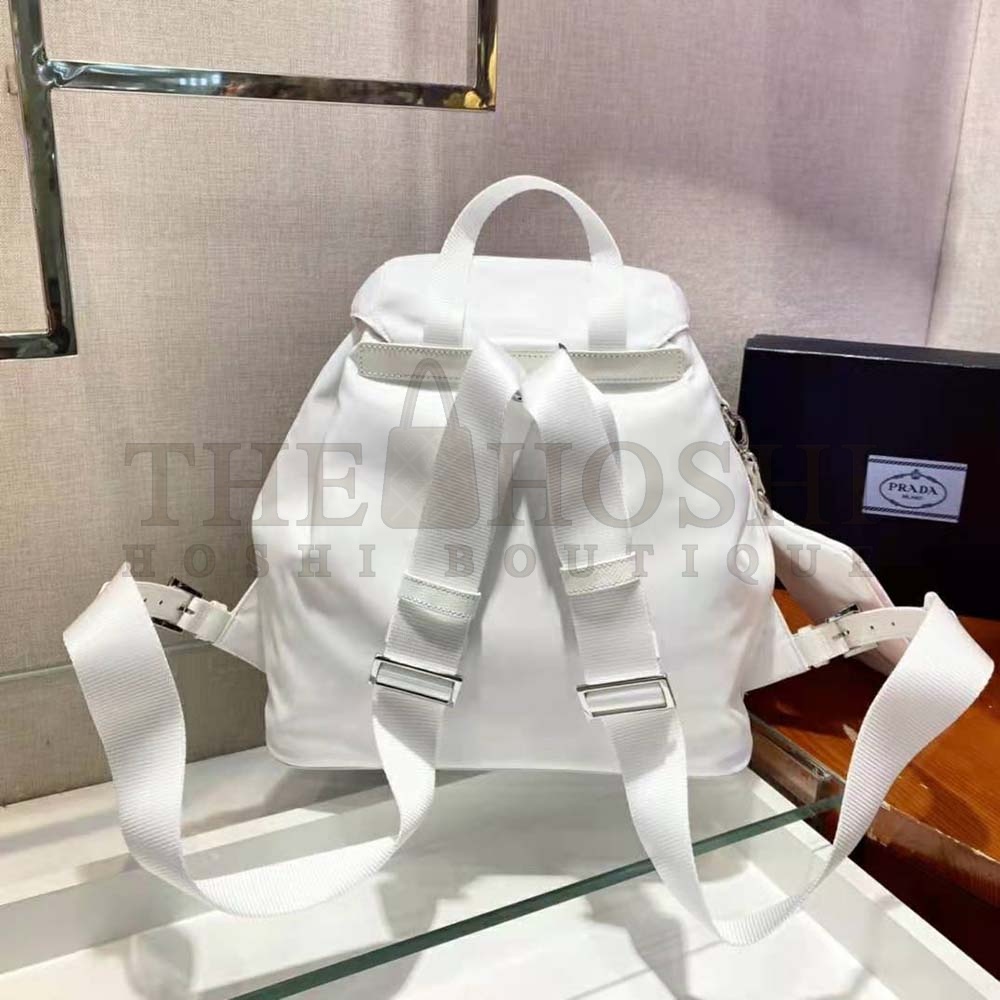 Pra*a Women Re-Nylon Medium Backpack-White Master Quality