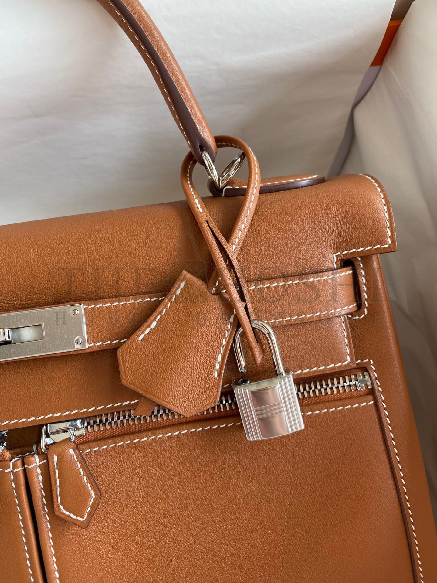 H**me5 Kelly Lakis 32 Handmade Bag In Gold Swift Calfskin Master Quality