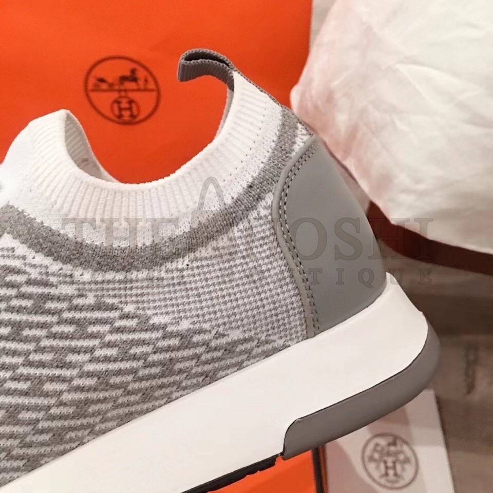 H**me5 Addict Sneakers In Grey Knit Master Quality