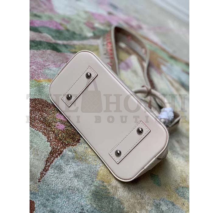 L0vis Vvtt0n LV Women Alma BB Handbag Quartz White Epi Grained Cowhide Leather Master Quality