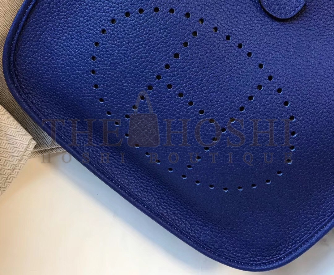 H**me5 Evelyne III 29 Bag In Blue Electric Clemence Leather Master Quality