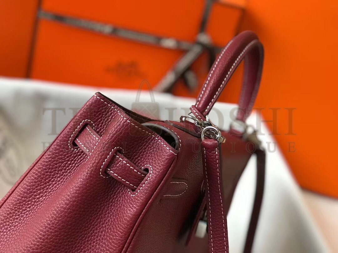 H**me5 Bordeaux Clemence Kelly 32cm Retourne Bag Master Quality