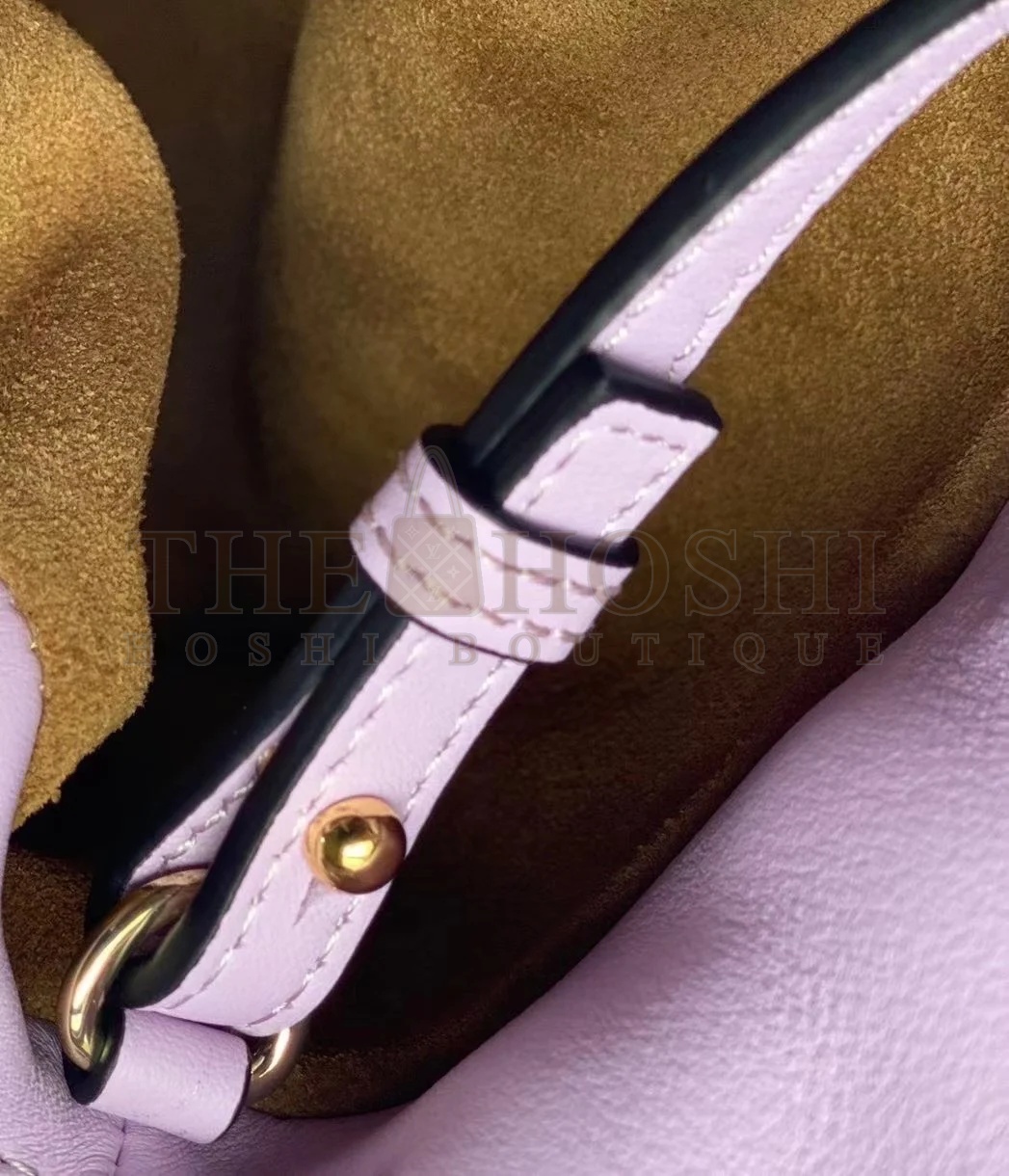 L0ew* Flamenco Clutch Bag In Bloom Orchid Calfskin Master Quality