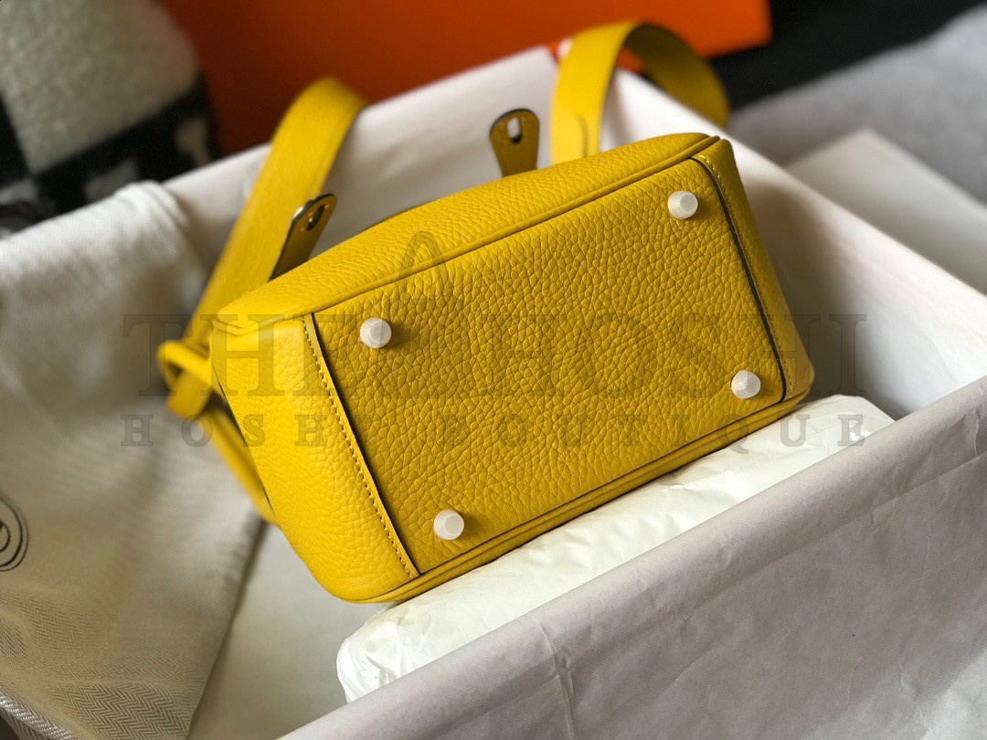 H**me5 Lindy Mini Bag In Yellow Clemence Leather GHW Master Quality