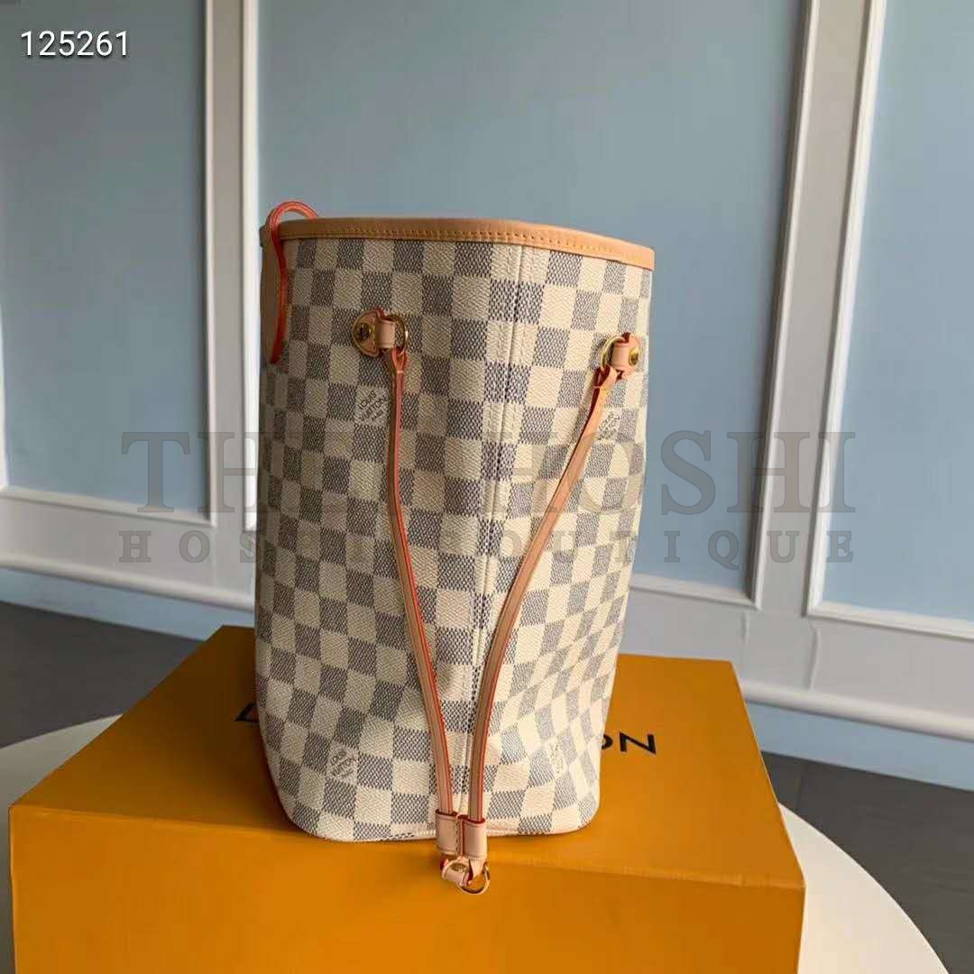 L0vis Vvtt0n LV Women Neverfull GM Tote Damier Azur Canvas Master Quality