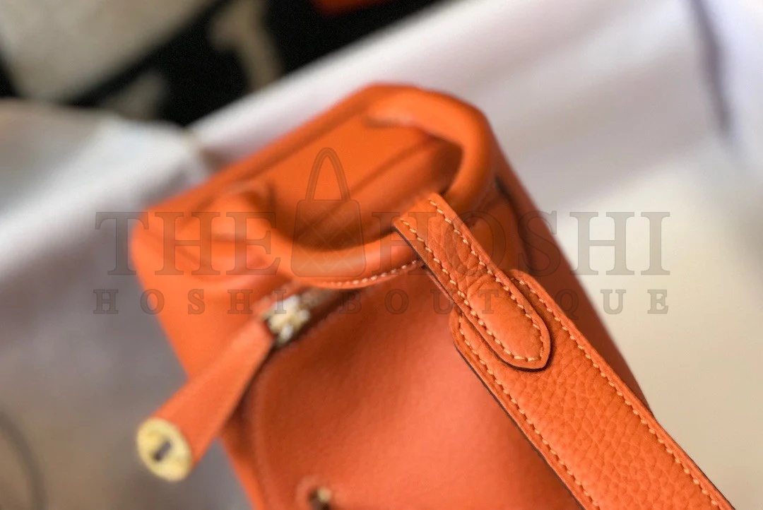 H**me5 Lindy Mini Bag In Orange Clemence Leather GHW Master Quality