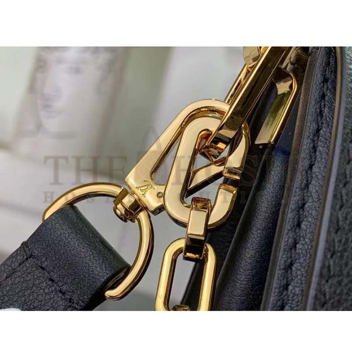 L0vis Vvtt0n LV Women Dauphine Soft MM Handbag Black Calfskin Leather M25209 Master Quality