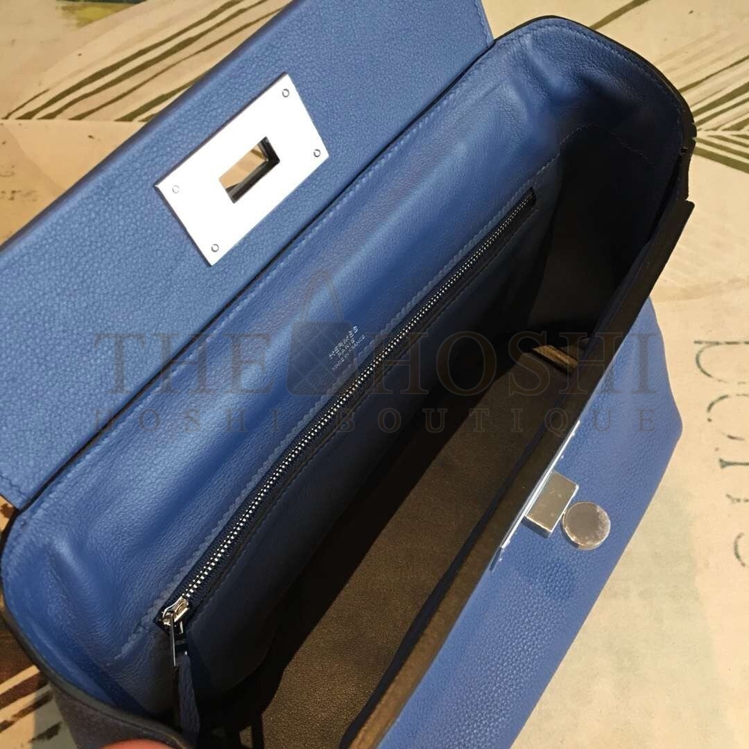 H**me5 24/24 29 Bag In Blue Clemence Calfskin Master Quality