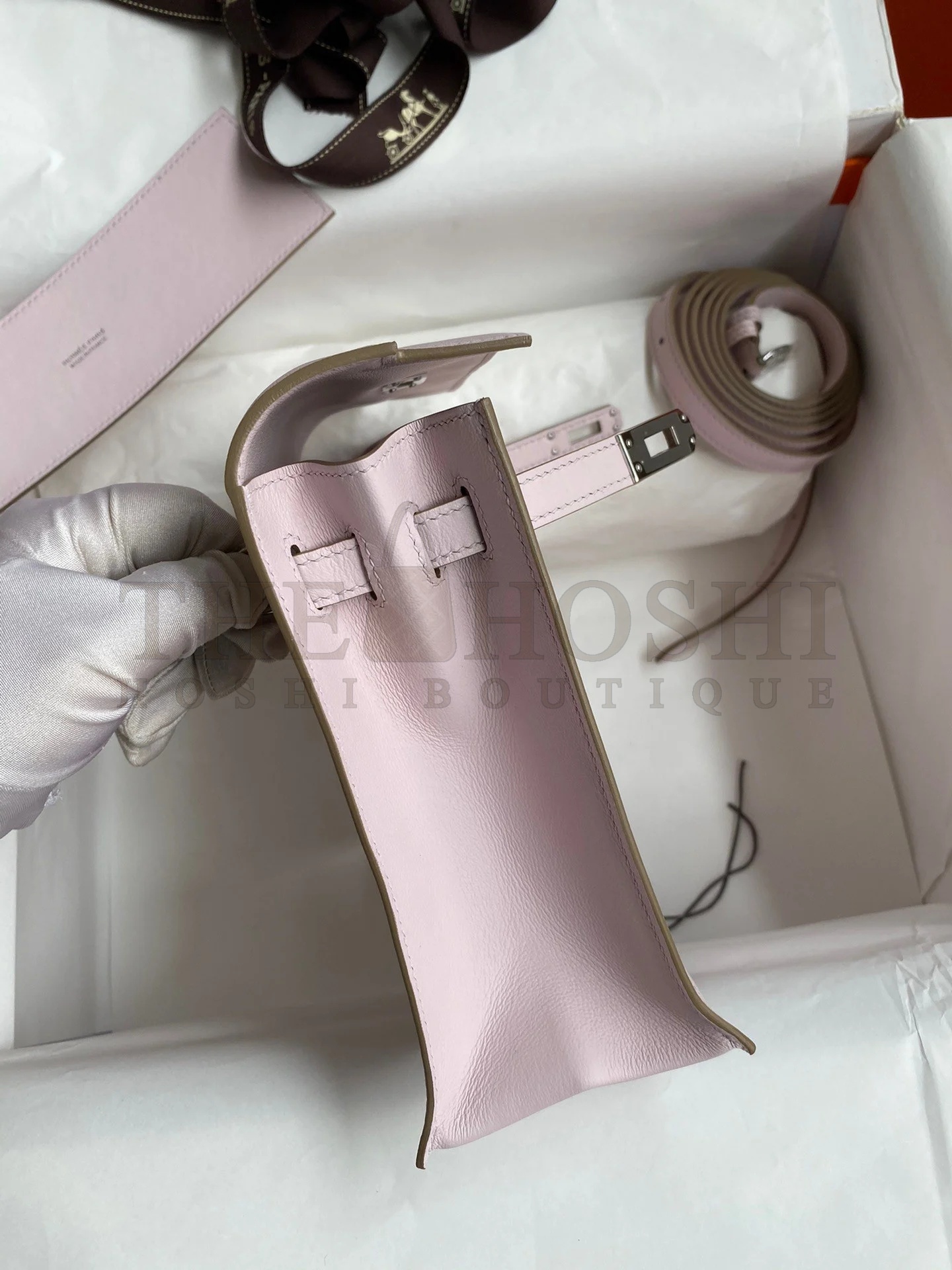 H**me5 Kelly Danse II Bag In Mauve Pale Evercolor Calfskin Master Quality