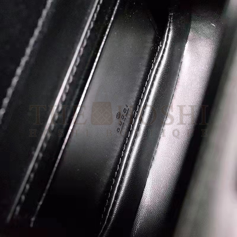 Gvc*1 Women Bamboo 1947 Mini Top Handle Bag Black Leather Bamboo Hardware Master Quality