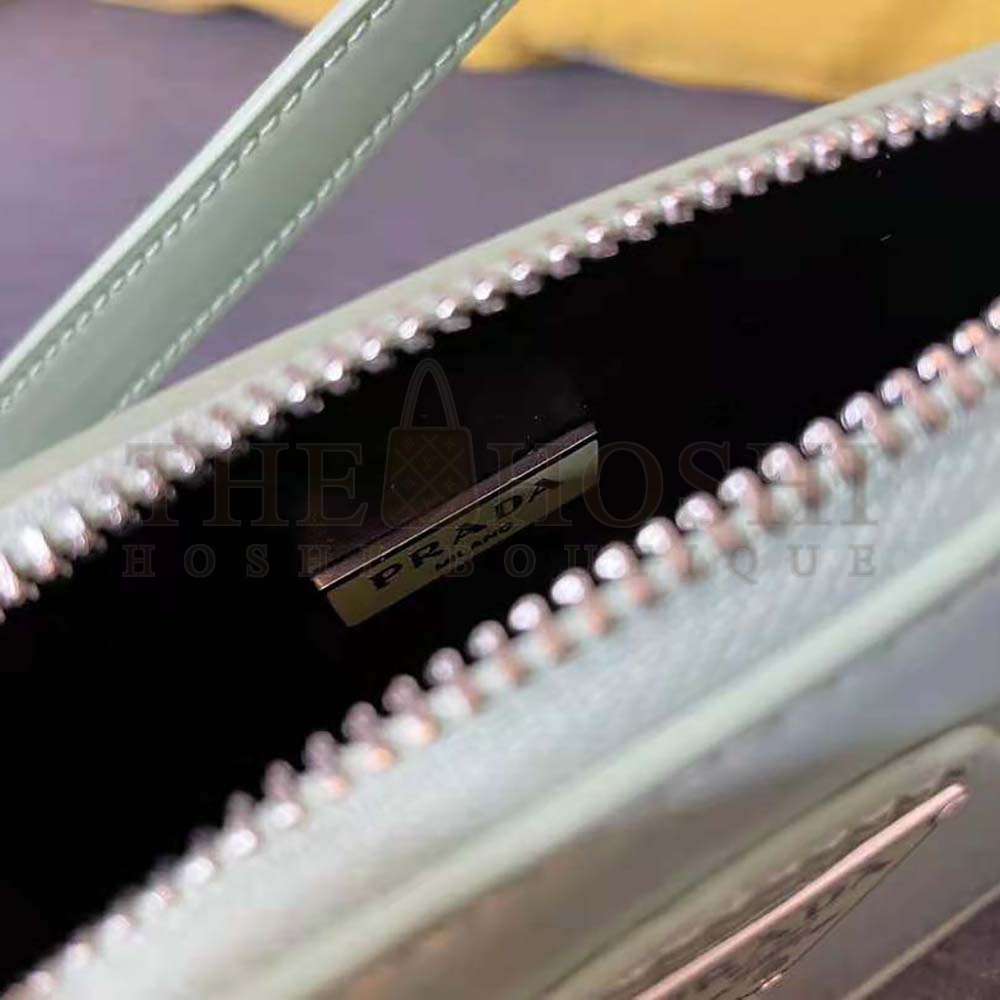 Pra*a Women Brushed Leather Mini-Bag-Aqua Master Quality