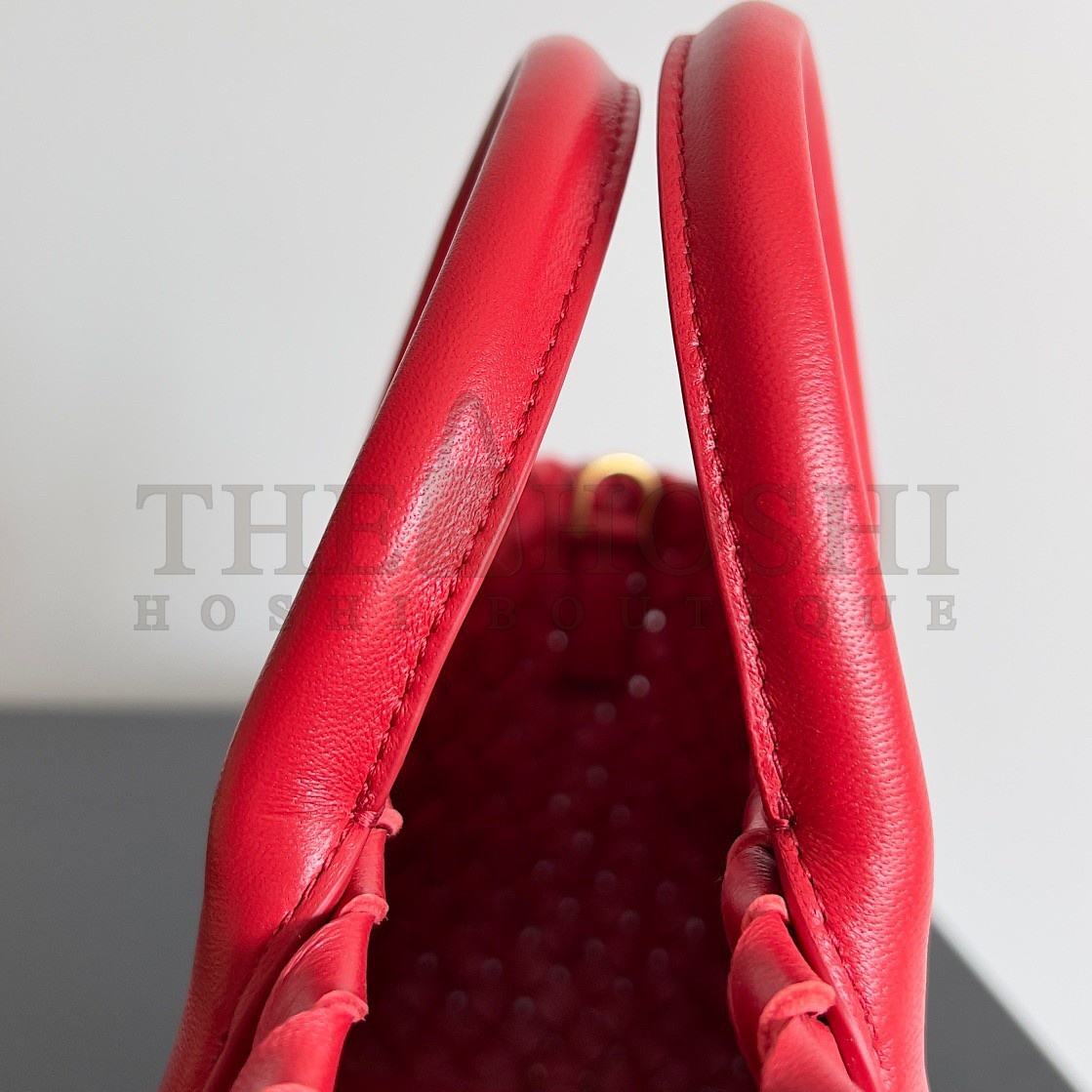 B0tt*ga Ven*ta Cabat Mini Bag In Red Intrecciato Lambskin Master Quality