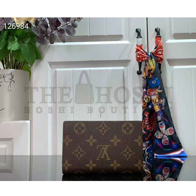 L0vis Vvtt0n LV Women Juliette Wallet Monogram Coated Canvas-Rose Master Quality