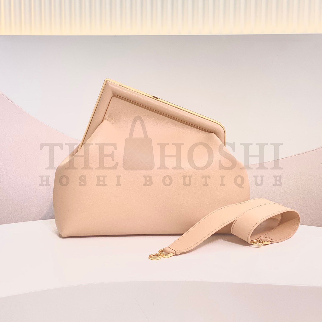 F**di First Medium Bag In Powder Pink Nappa Leather Master Quality