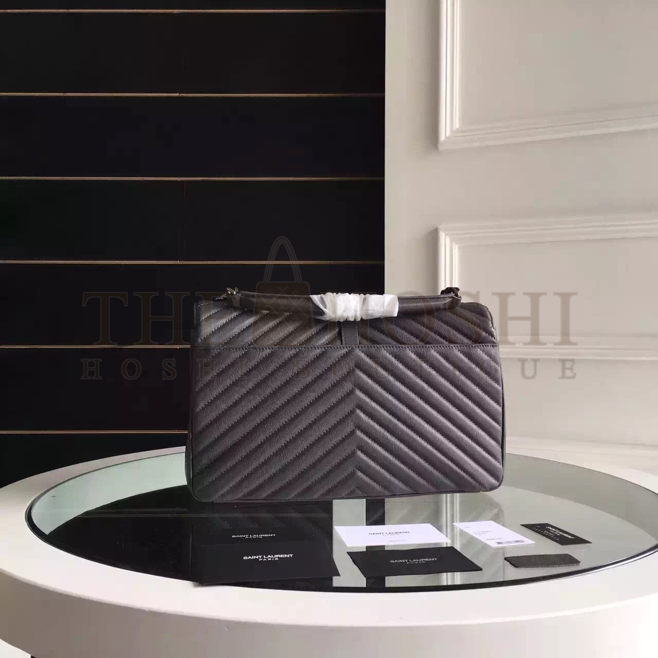 Sa1nt Lau*nt Large Grey College Shoulder Bag Master Quality