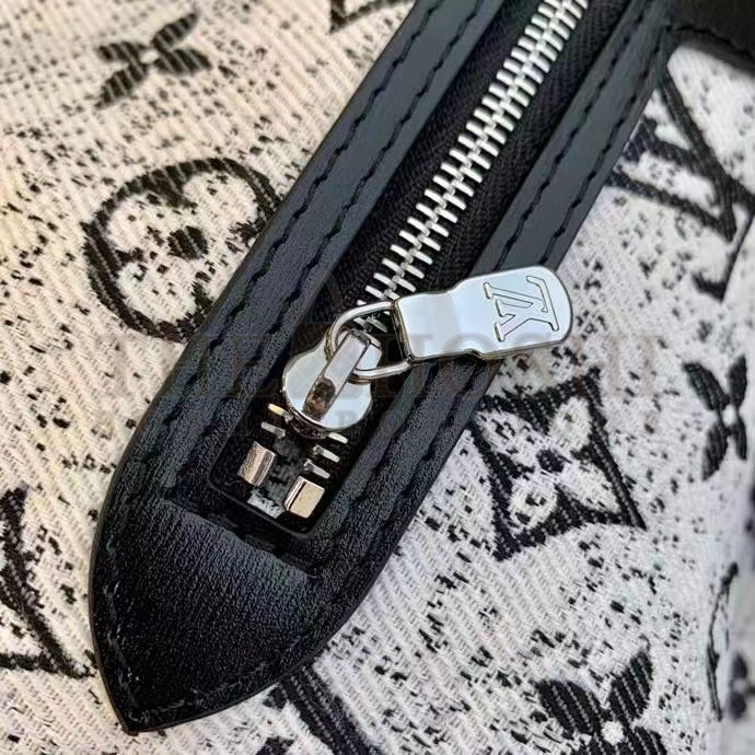 L0vis Vvtt0n LV Women Neverfull MM Tote Gray Denim Textile Jacquard Master Quality