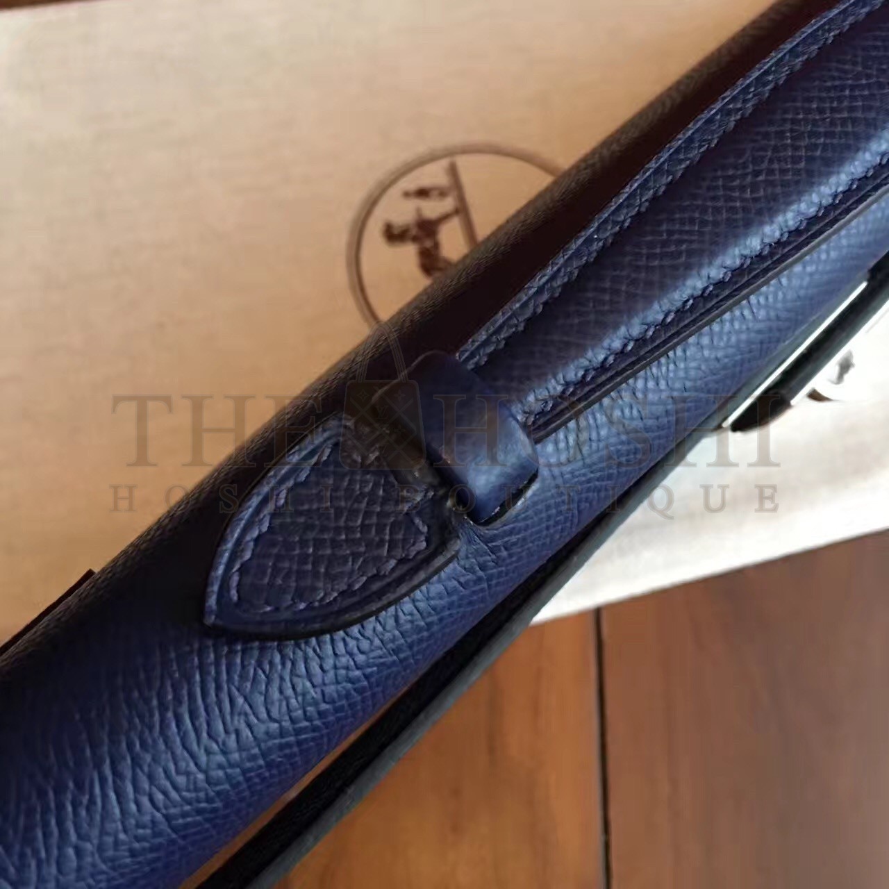 H**me5 Sapphire Epsom Kelly Cut Handmade Bag Master Quality