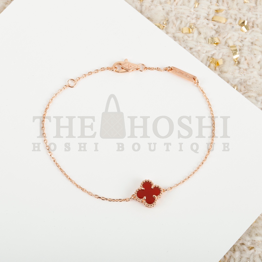 V*n Cl**f ARPELS SWEET ALHAMBRABRACELET1MOTIF MOTHER-OF-PEARL18K  bracelet silver gold rose gold Master Quality