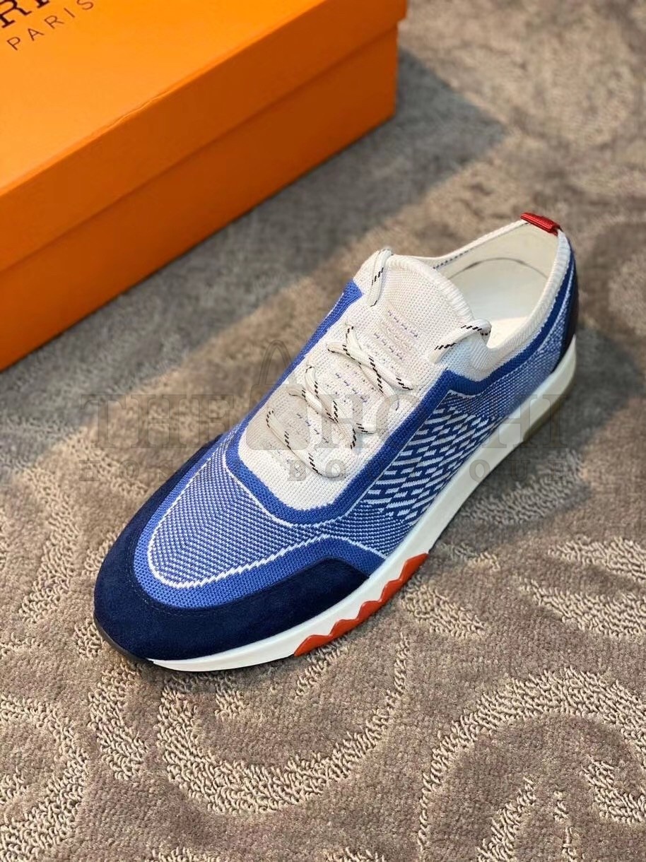 H**me5 Blue Addict Sneakers In Bicolor Knit Master Quality