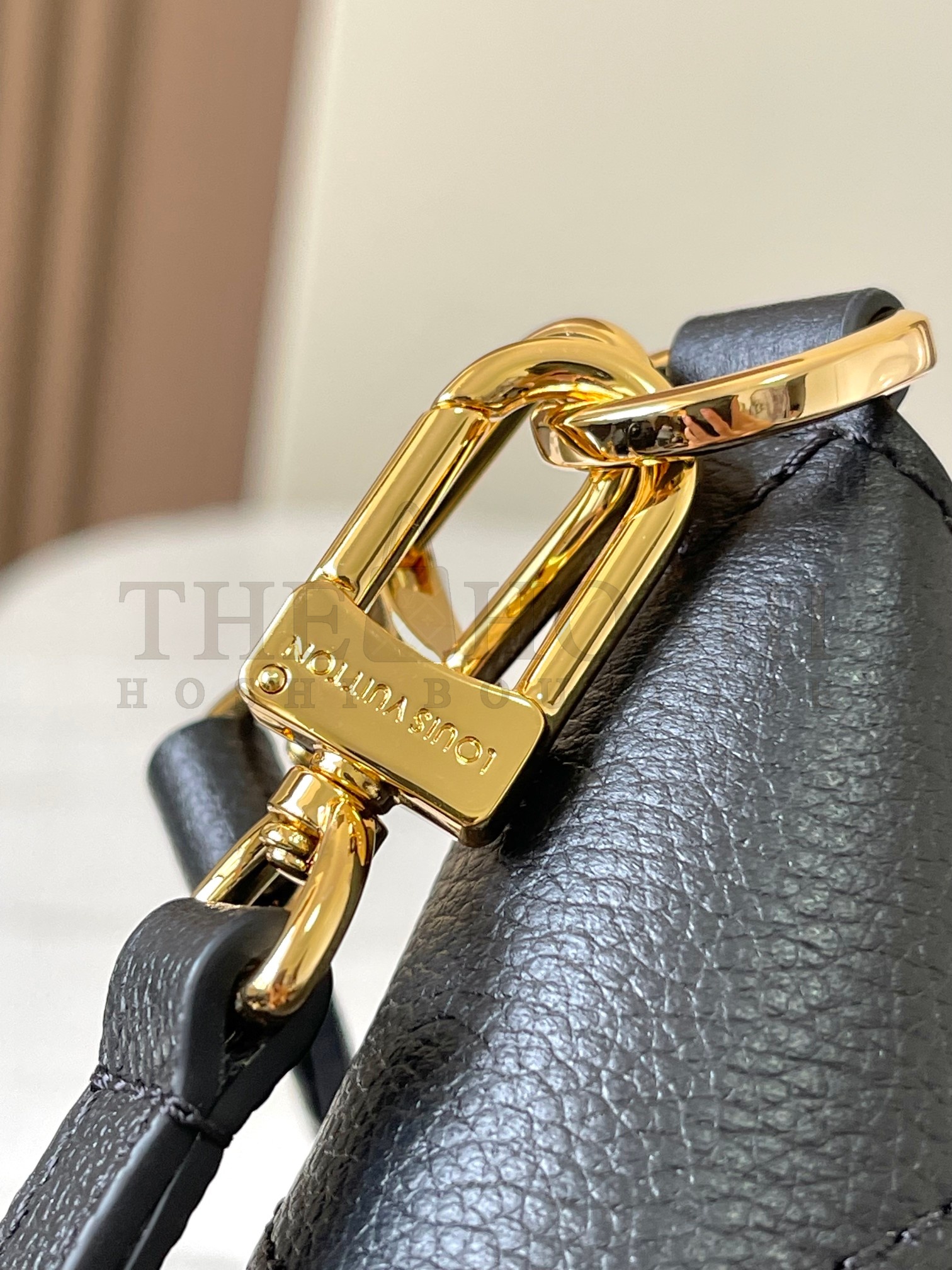 L0vis Vvtt0n LV Women Bagatelle Black Handbag Monogram Empreinte Embossed Grained Cowhide M46002 Master Quality