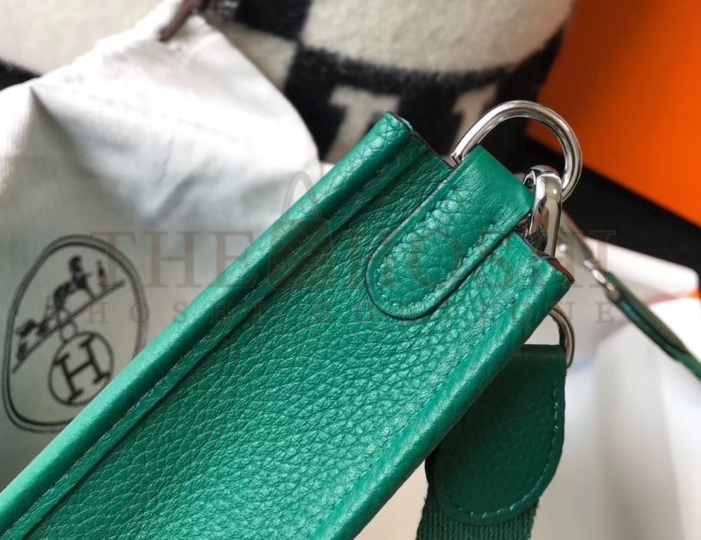 H**me5 Evelyne III TPM Bag In Vert Vertigo Clemence Leather Master Quality