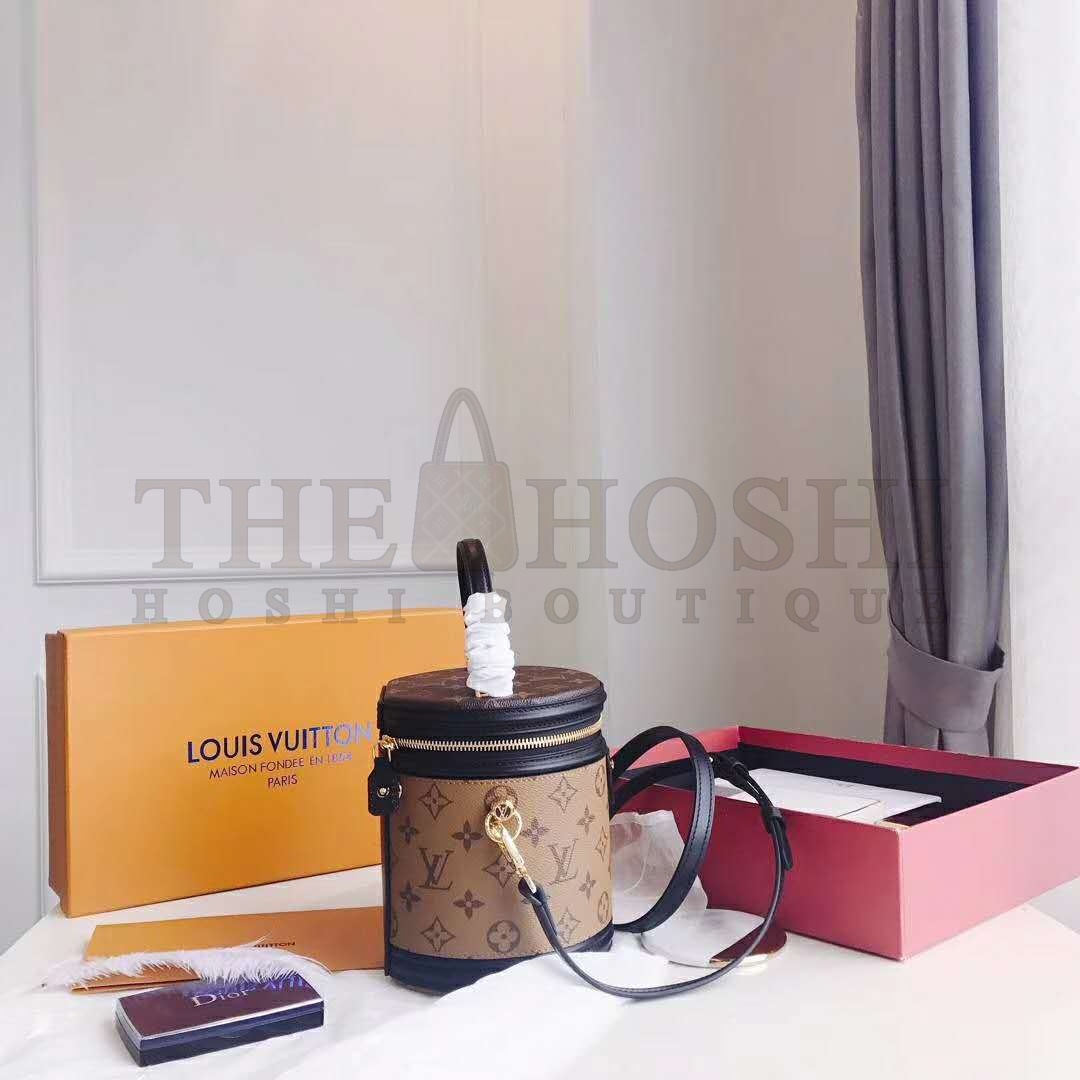 L0vis Vvtt0n LV Women Cannes Handbag in Monogram and Monogram Reverse Coated Canvas Master Quality